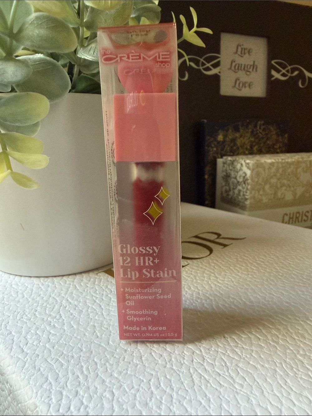 The Crème Shop Glossy 12 HR+ Lip Stain — Red